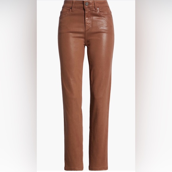 PAIGE Cindy Coated High Waist Ankle Straight Leg Jeans Size 28 - Picture 3 of 6